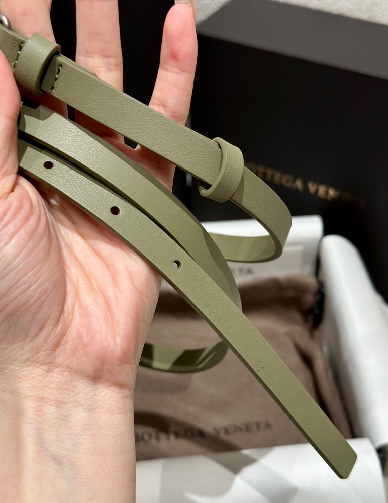 Ремень Bottega Veneta Knot женский кожаный 1.5 см фото 2