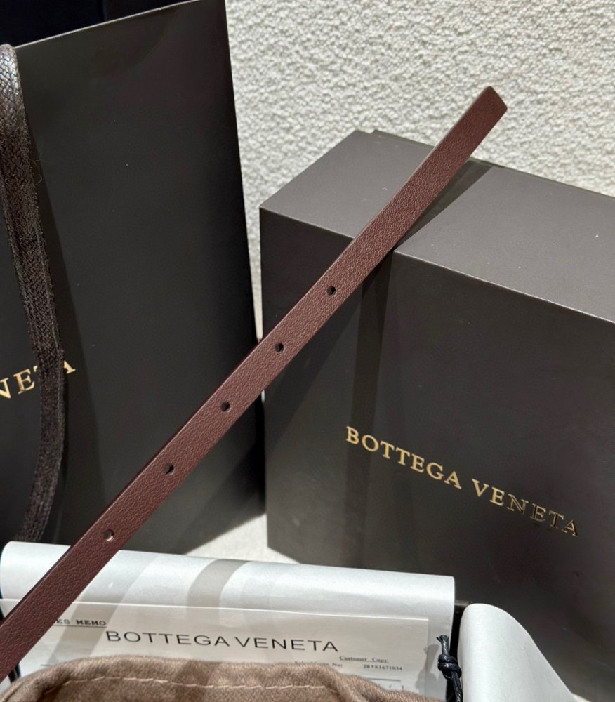 Ремінь Bottega Veneta Knot жіночий шкіряний 1.5 см фото 3