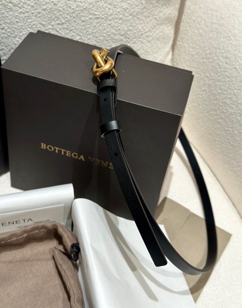 Ремень Bottega Veneta Knot женский кожаный 1.5 см фото 7