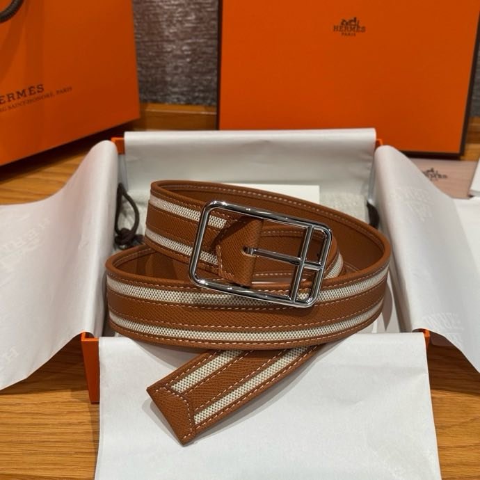 Ремень двусторонний из кожи Epsom 3.8 см