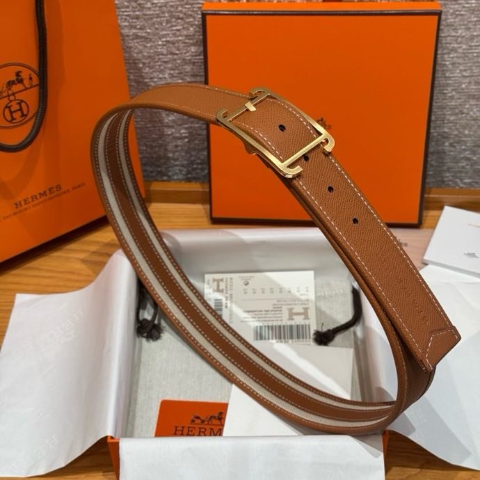 Ремень двусторонний из кожи Epsom 3.8 см