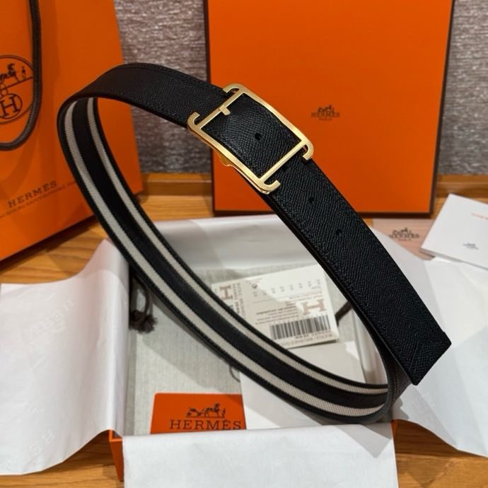 Ремінь двосторонній з шкіри Epsom 3.8 см