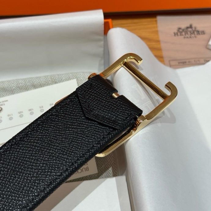 Ремінь двосторонній з шкіри Epsom 3.8 см фото 2