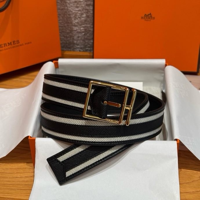 Ремень двусторонний из кожи Epsom 3.8 см фото 3