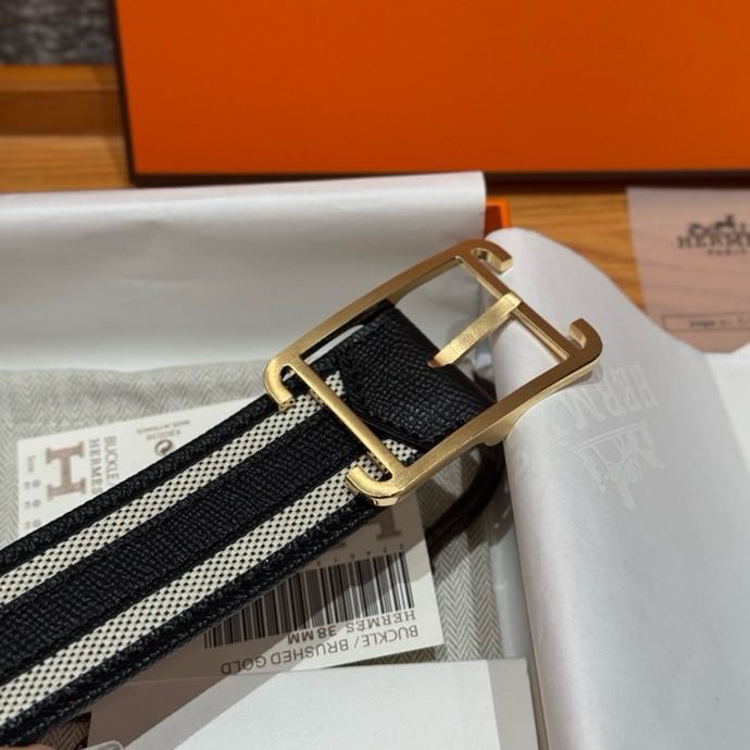 Ремінь двосторонній з шкіри Epsom 3.8 см фото 3