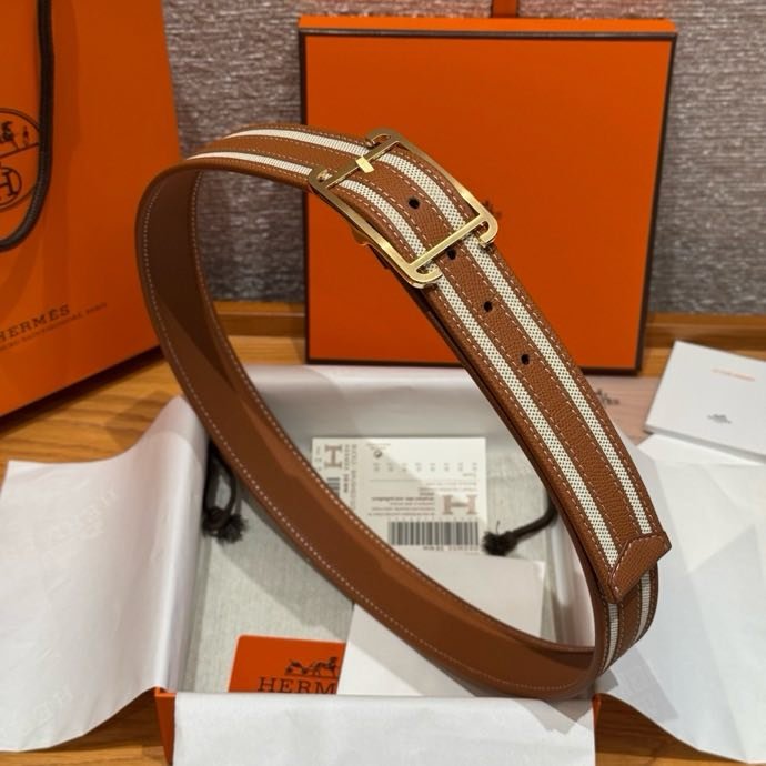 Ремень двусторонний из кожи Epsom 3.8 см фото 4