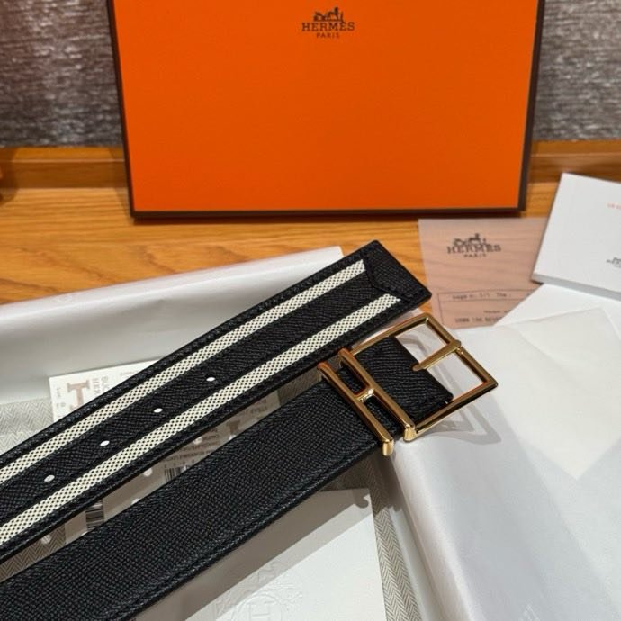 Ремень двусторонний из кожи Epsom 3.8 см фото 5