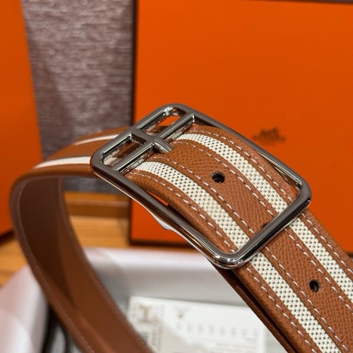 Ремень двусторонний из кожи Epsom 3.8 см фото 5