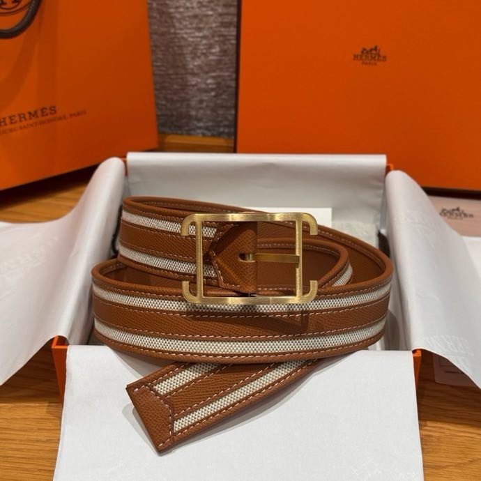 Ремень двусторонний из кожи Epsom 3.8 см фото 5