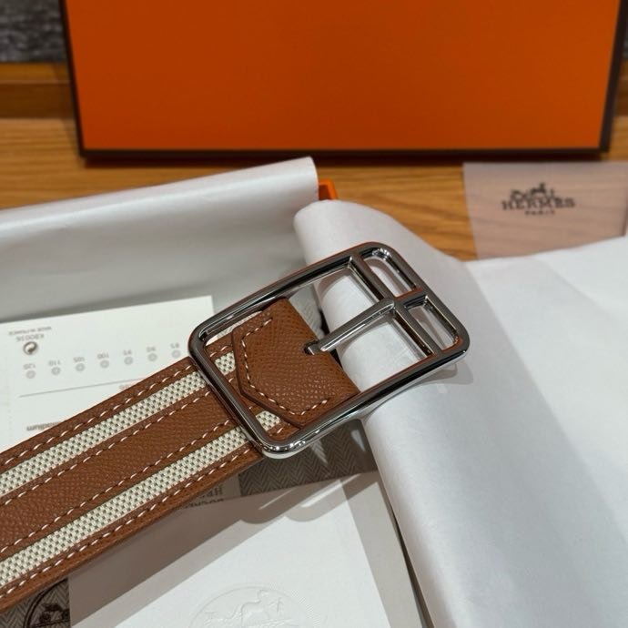 Ремень двусторонний из кожи Epsom 3.8 см фото 6