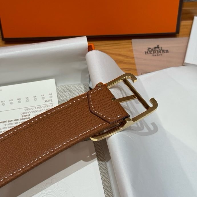 Ремень двусторонний из кожи Epsom 3.8 см фото 6