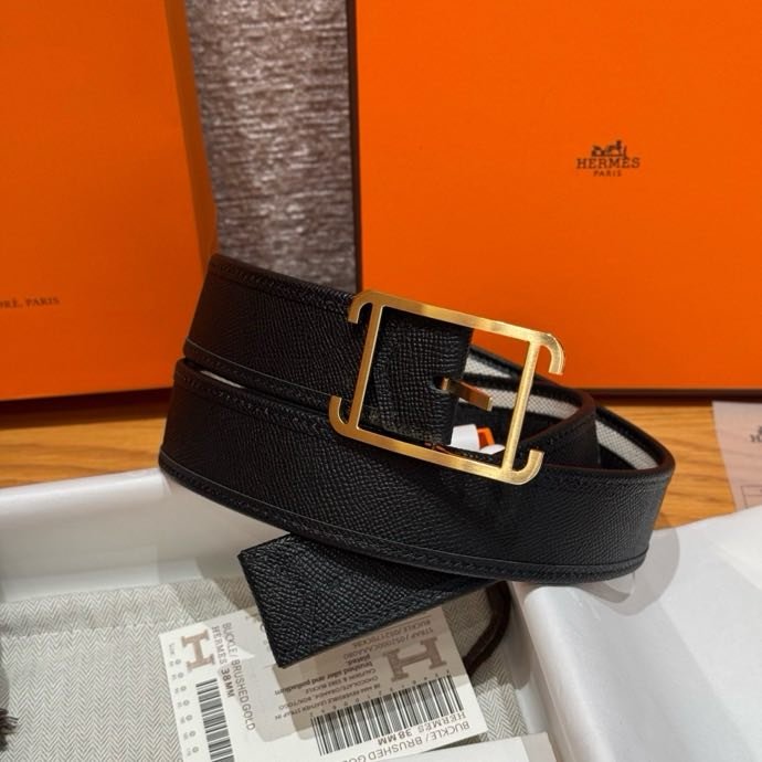 Ремінь двосторонній з шкіри Epsom 3.8 см фото 6