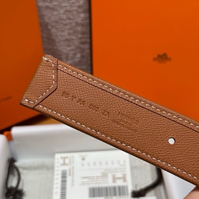 Ремень двусторонний из кожи Epsom 3.8 см фото 7