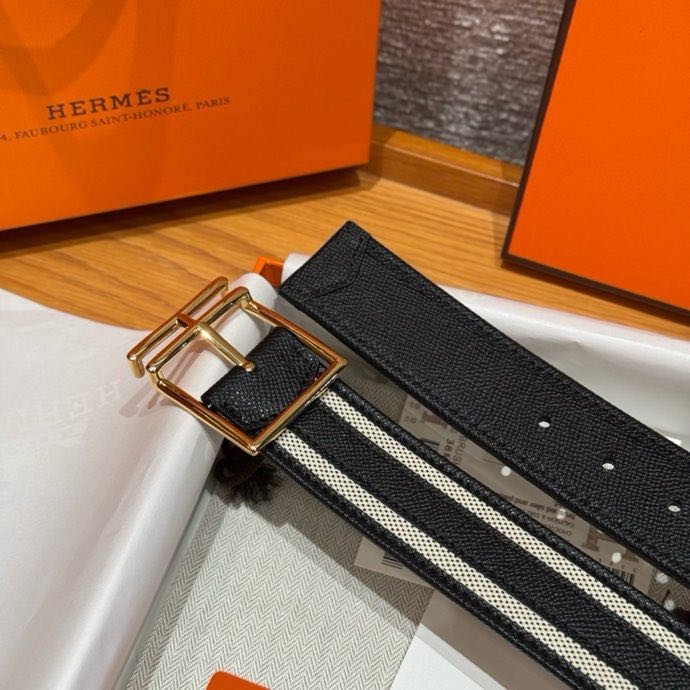 Ремень двусторонний из кожи Epsom 3.8 см фото 8