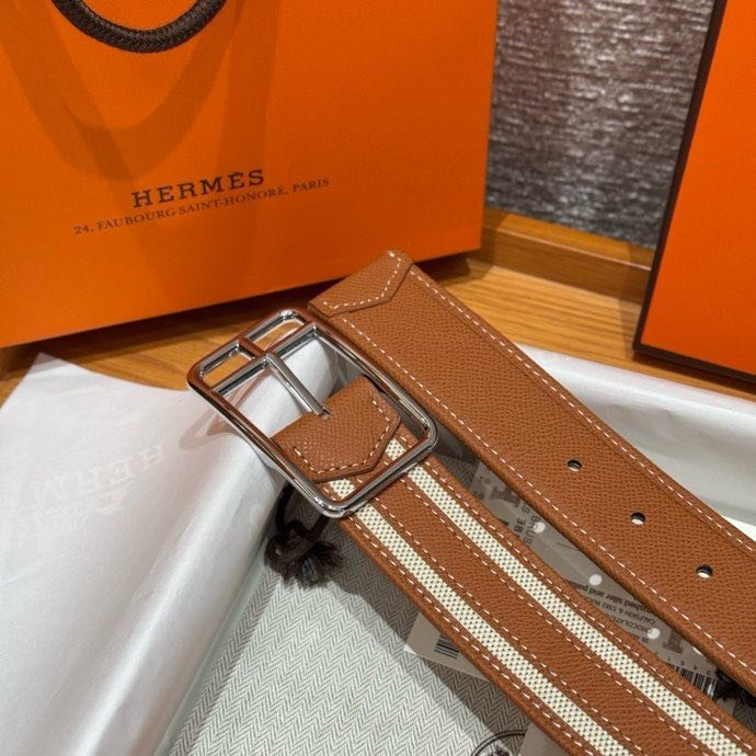 Ремень двусторонний из кожи Epsom 3.8 см фото 8