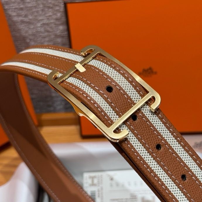 Ремень двусторонний из кожи Epsom 3.8 см фото 9