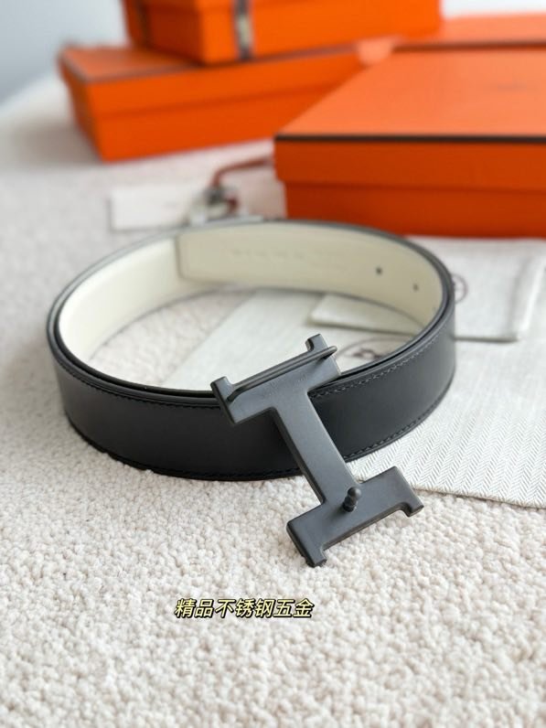 Ремень двусторонний из кожи Togo 3.2 см фото 5