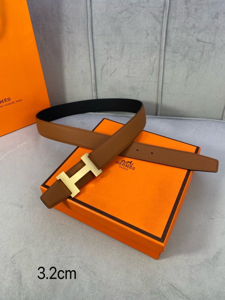 Ремень двусторонний кожаный 3.2 см фото 6