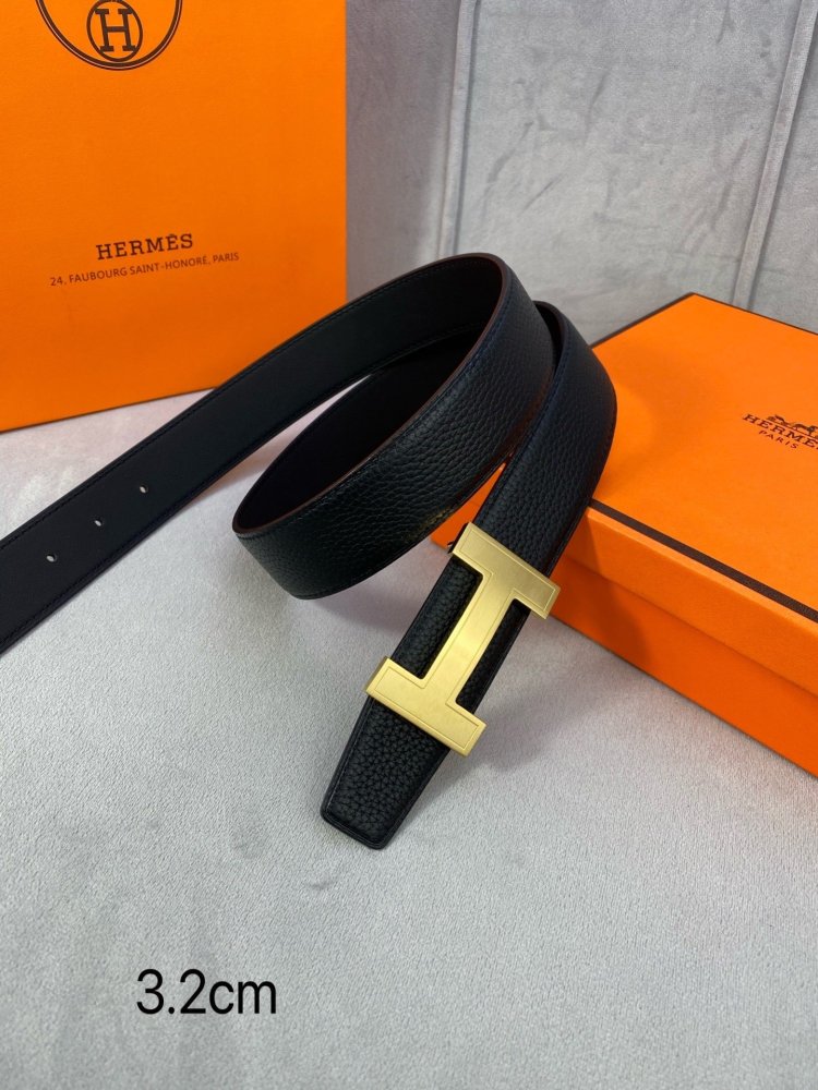 Ремень двусторонний кожаный 3.2 см фото 6