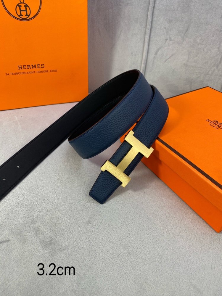 Ремень двусторонний кожаный 3.2 см фото 6