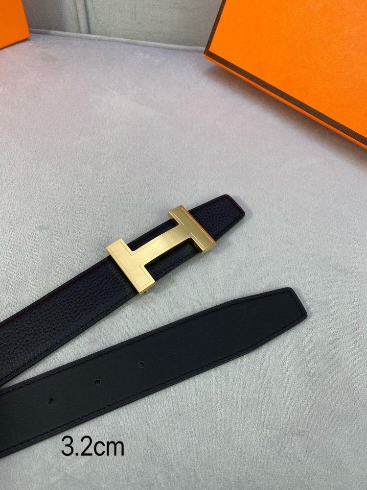 Ремень двусторонний кожаный 3.2 см фото 8