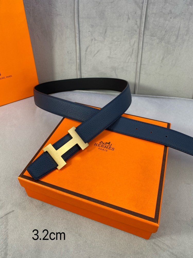 Ремень двусторонний кожаный 3.2 см фото 8