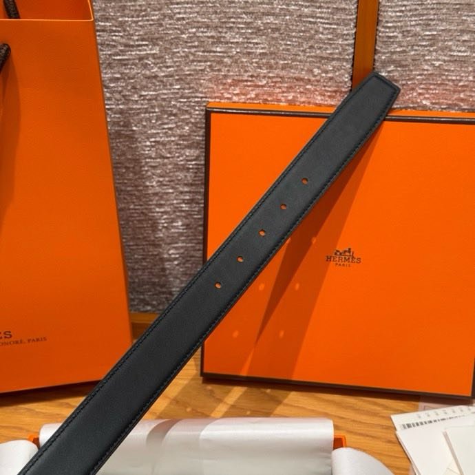 Ремень двусторонний кожаный 3.2 см фото 9