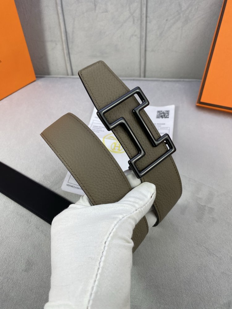 Belt bilateral leather 3.8 cm фото 7