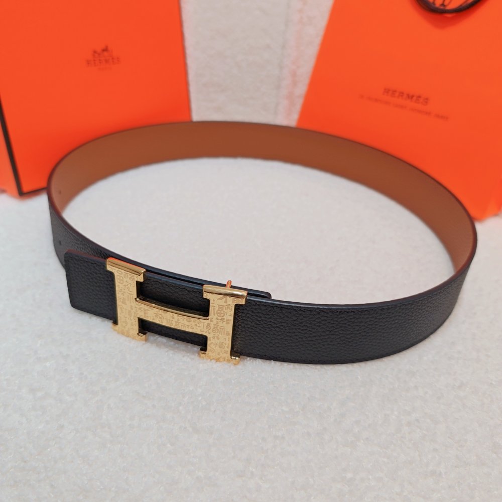 Belt bilateral leather 4 cm