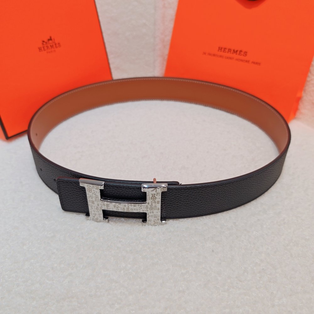 Belt bilateral leather 4 cm