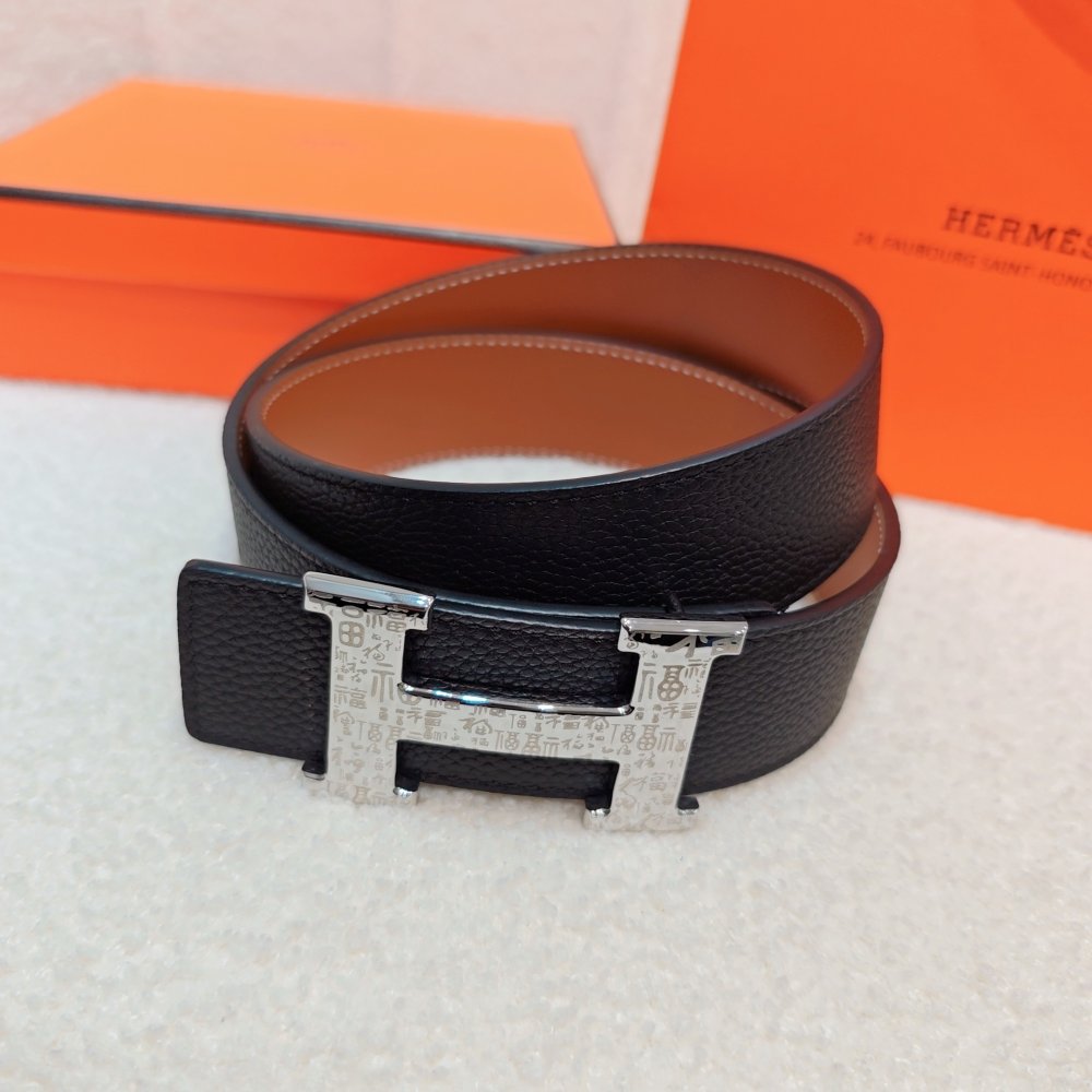 Belt bilateral leather 4 cm фото 2