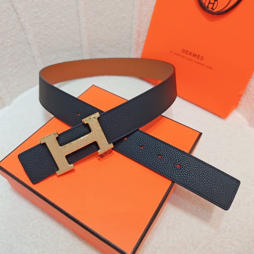 Belt bilateral leather 4 cm фото 3