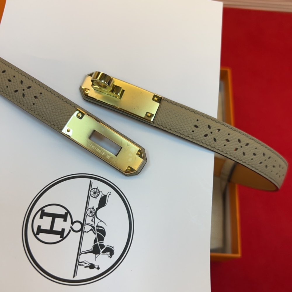 Ремень Kelly кожаный 1.8 см фото 2