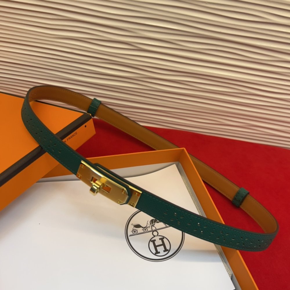 Ремень Kelly кожаный 1.8 см фото 2