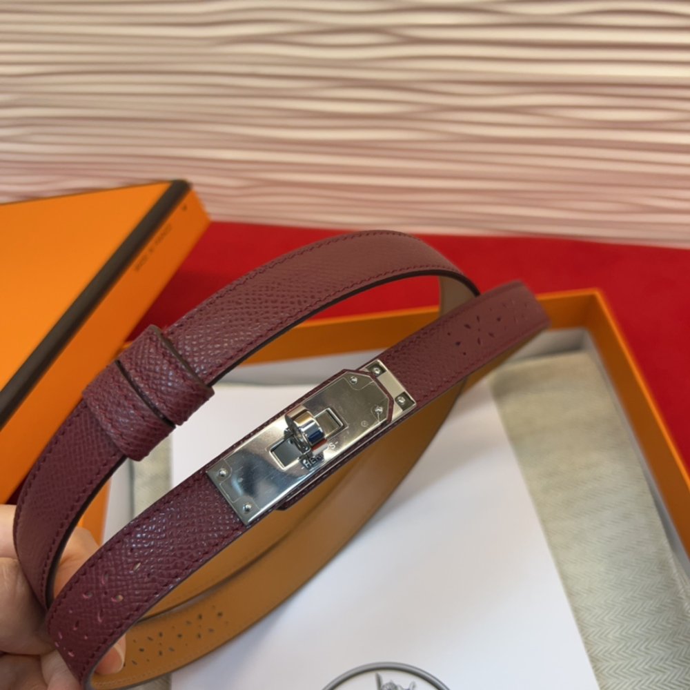 Ремень Kelly кожаный 1.8 см фото 2