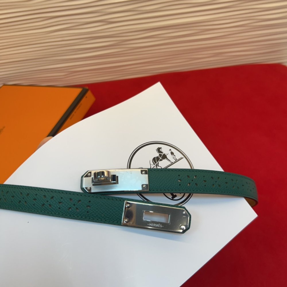 Ремень Kelly кожаный 1.8 см фото 2