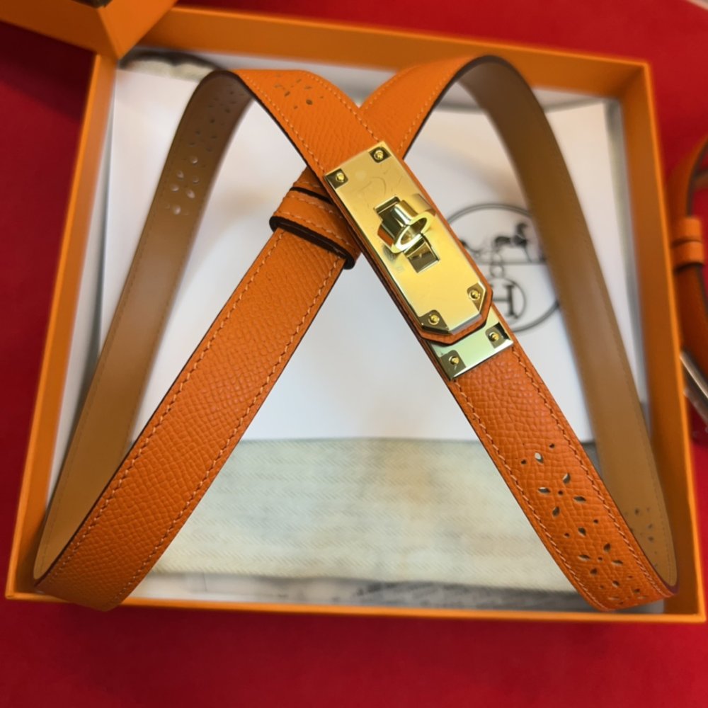 Ремень Kelly кожаный 1.8 см фото 2