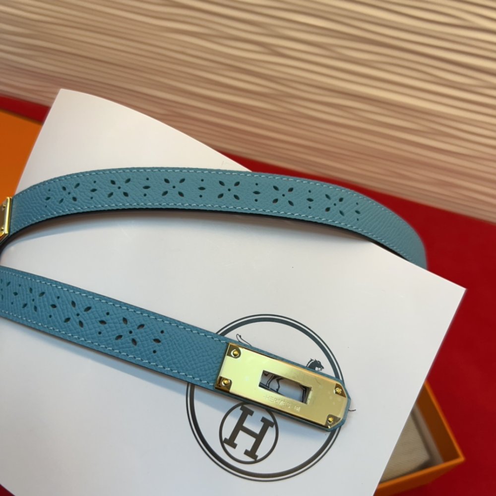 Ремень Kelly кожаный 1.8 см фото 2