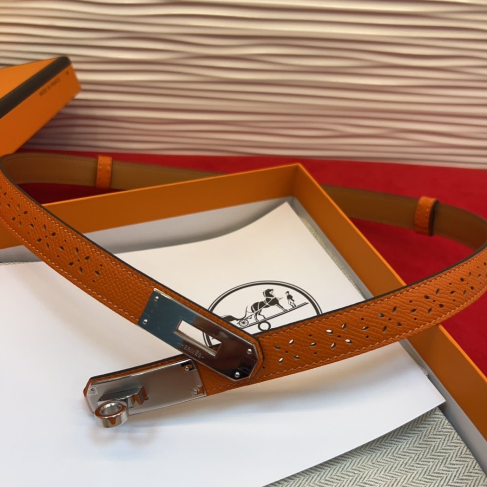 Ремінь Kelly шкіряний 1.8 см фото 3