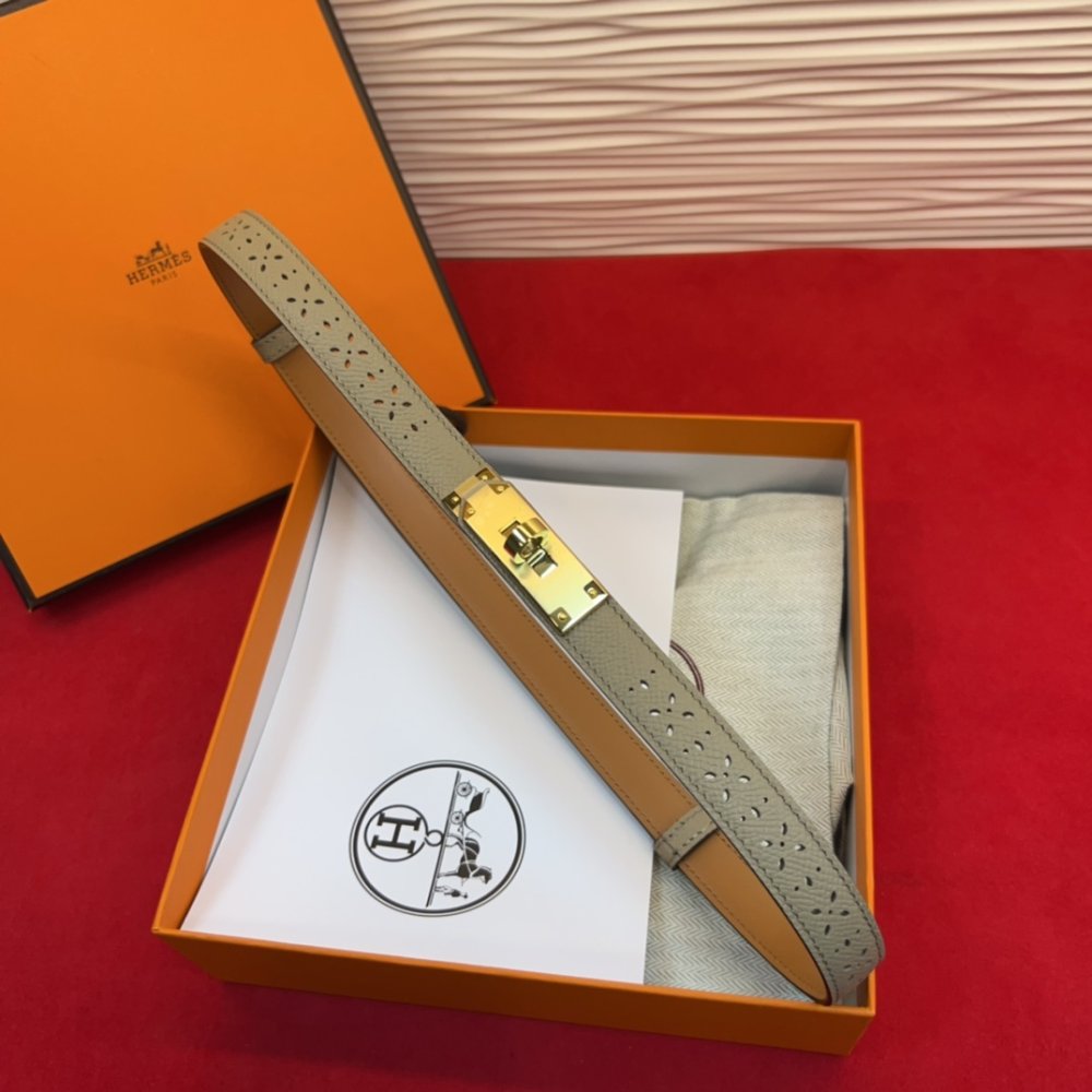 Ремень Kelly кожаный 1.8 см фото 3