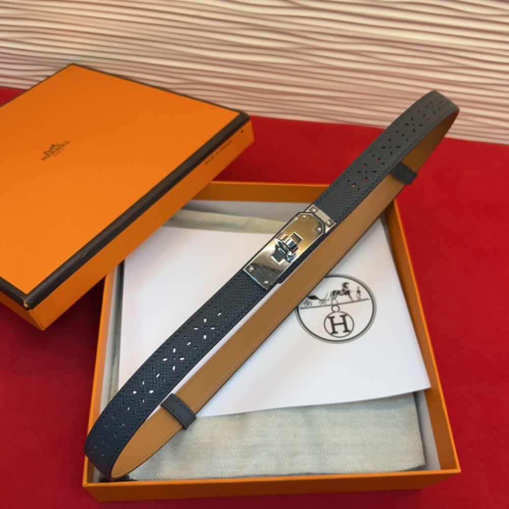 Ремень Kelly кожаный 1.8 см фото 3