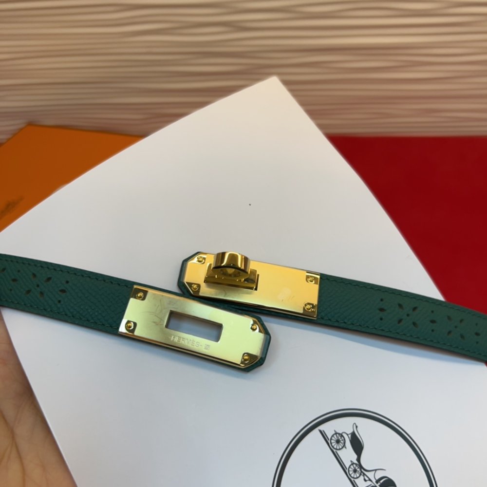 Ремень Kelly кожаный 1.8 см фото 3