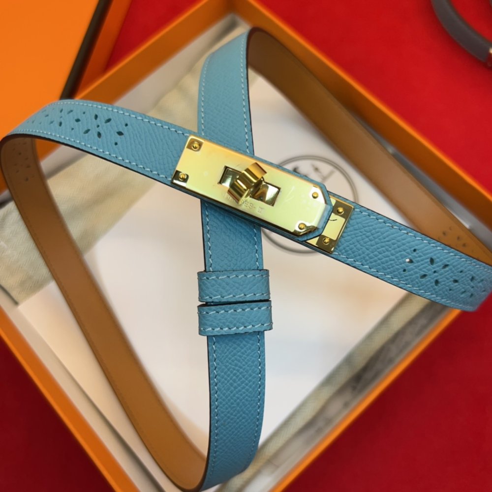 Ремень Kelly кожаный 1.8 см фото 3