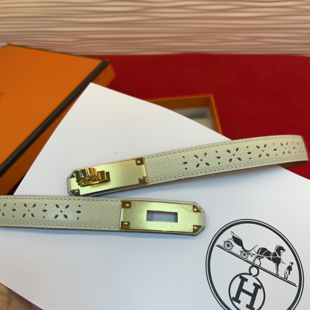 Ремень Kelly кожаный 1.8 см фото 3