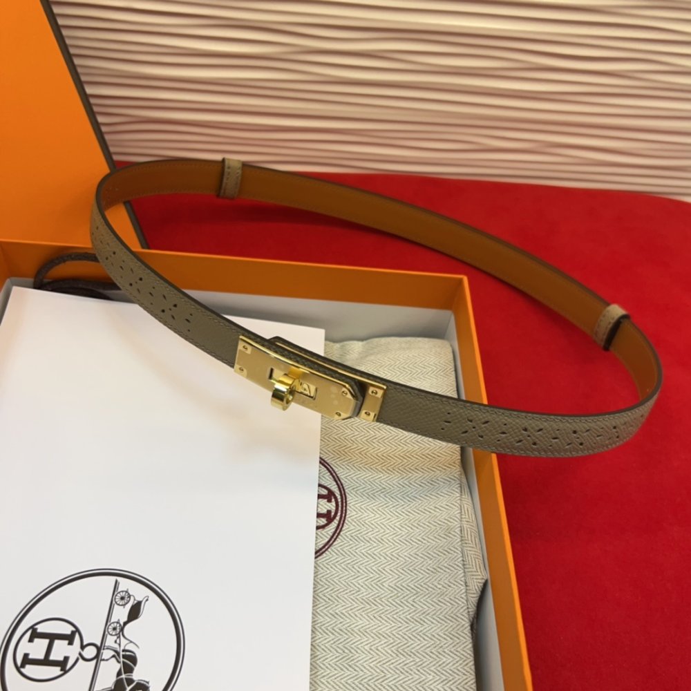 Ремень Kelly кожаный 1.8 см фото 4