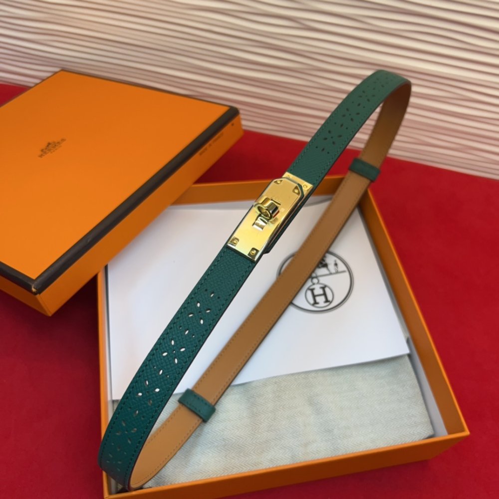 Ремень Kelly кожаный 1.8 см фото 4