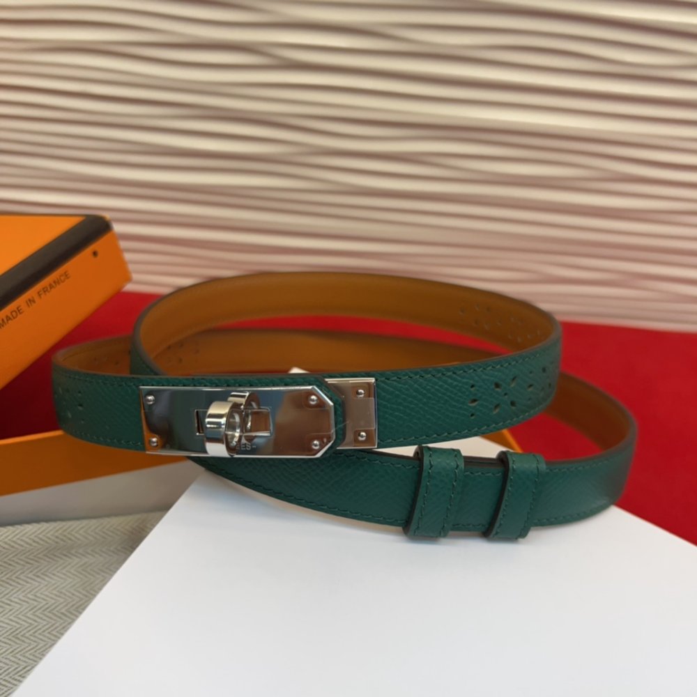 Ремень Kelly кожаный 1.8 см фото 4