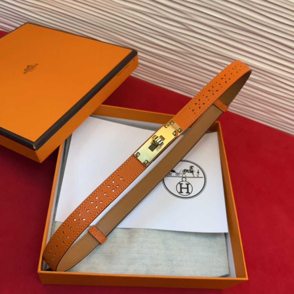 Ремень Kelly кожаный 1.8 см фото 4