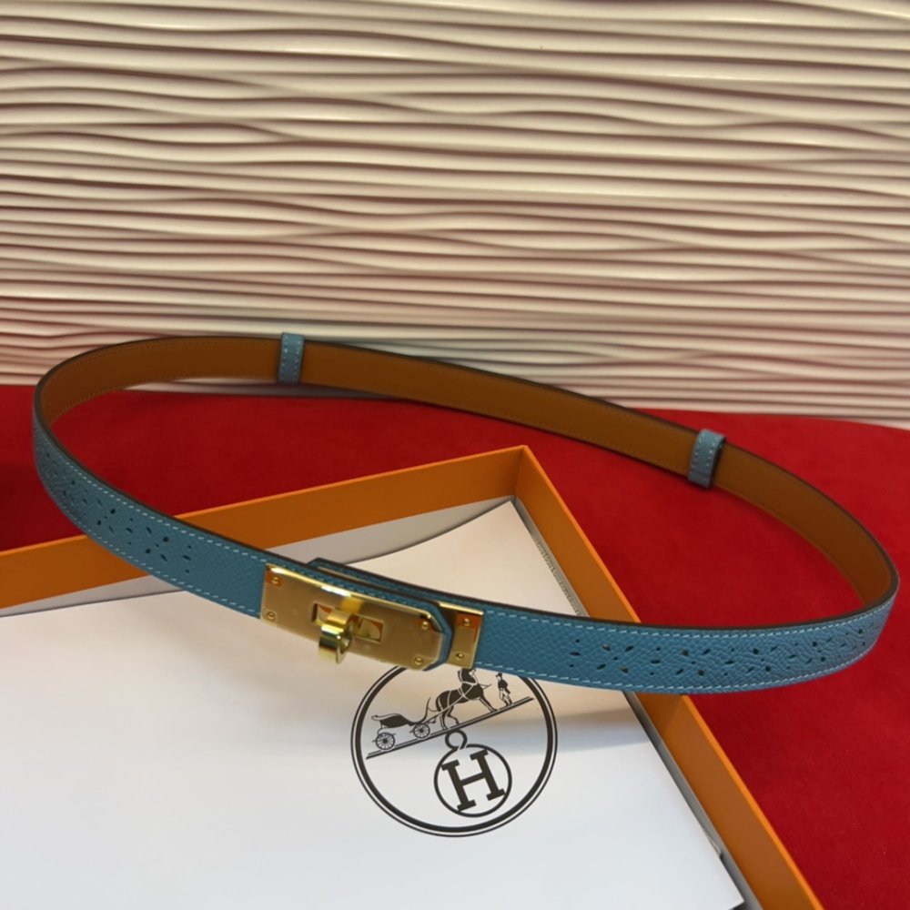 Ремень Kelly кожаный 1.8 см фото 4