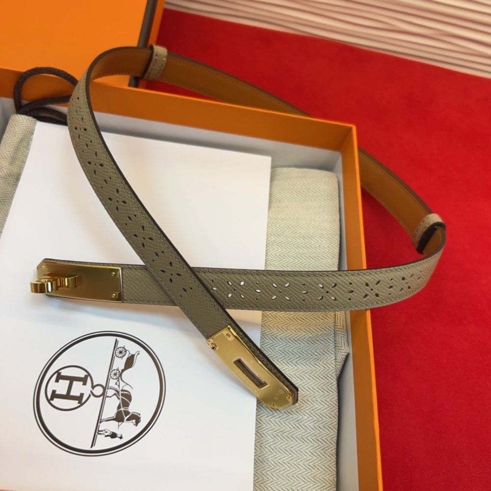 Ремень Kelly кожаный 1.8 см фото 5